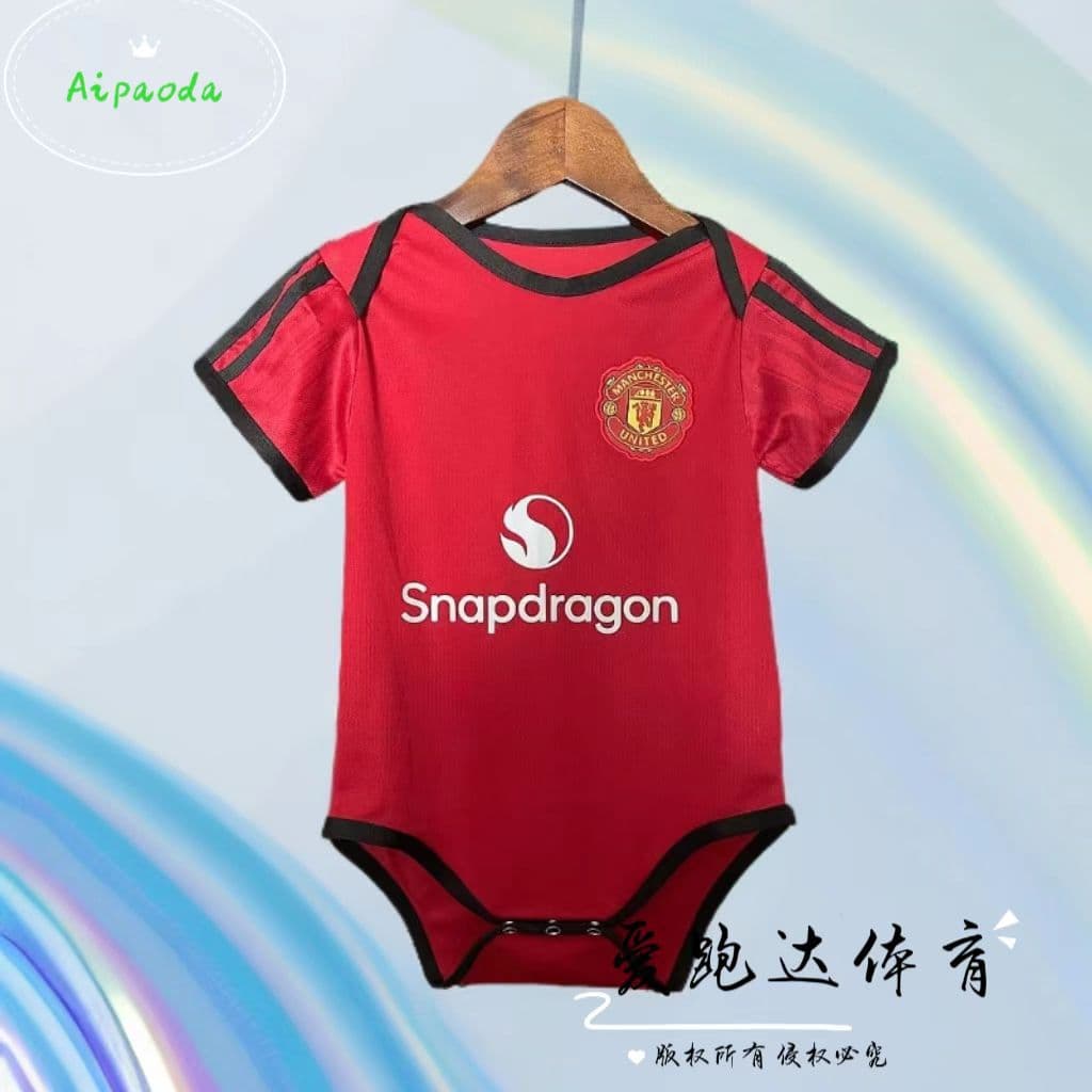 Manchester United Baby Romper Infant Football Bodysuit Crawling Suit Onesie Argentina Portugal Real Madrid Germany