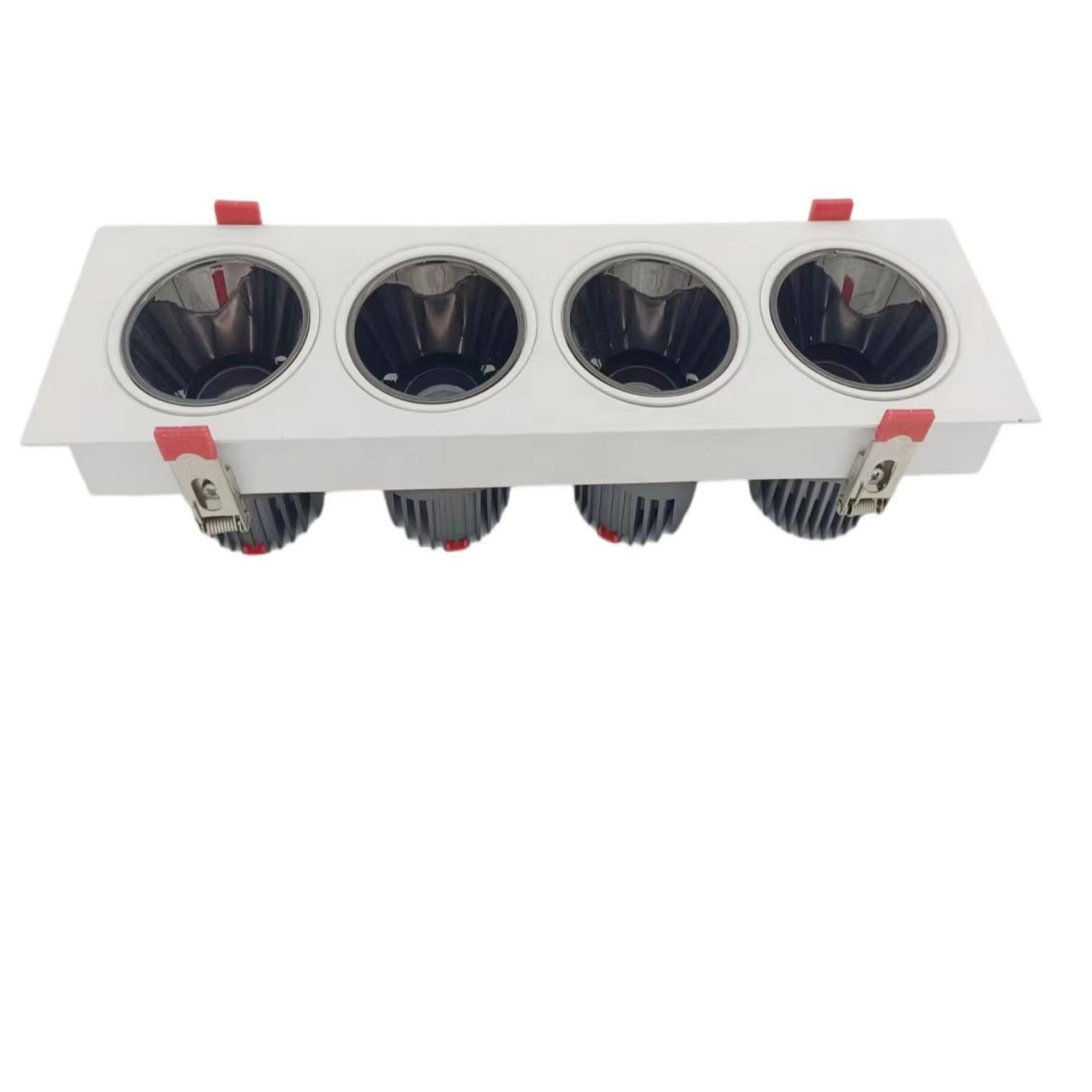 LED Spotlight Recessed Bean Spotlight Linear Grille Light Home Commercial Lighting Double Head Spotlight High CRI No