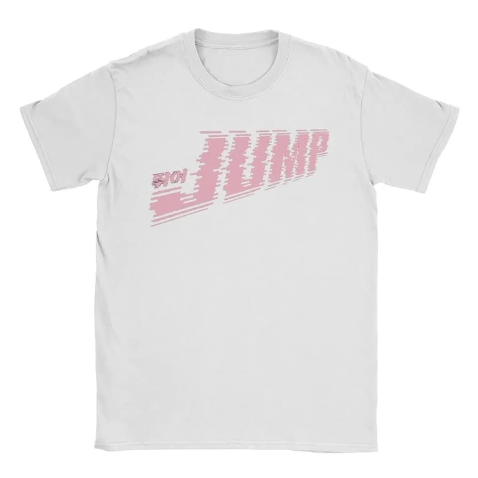 European Size Women's Graphic Print Black and Pink K-Pop T-Shirt Clothing