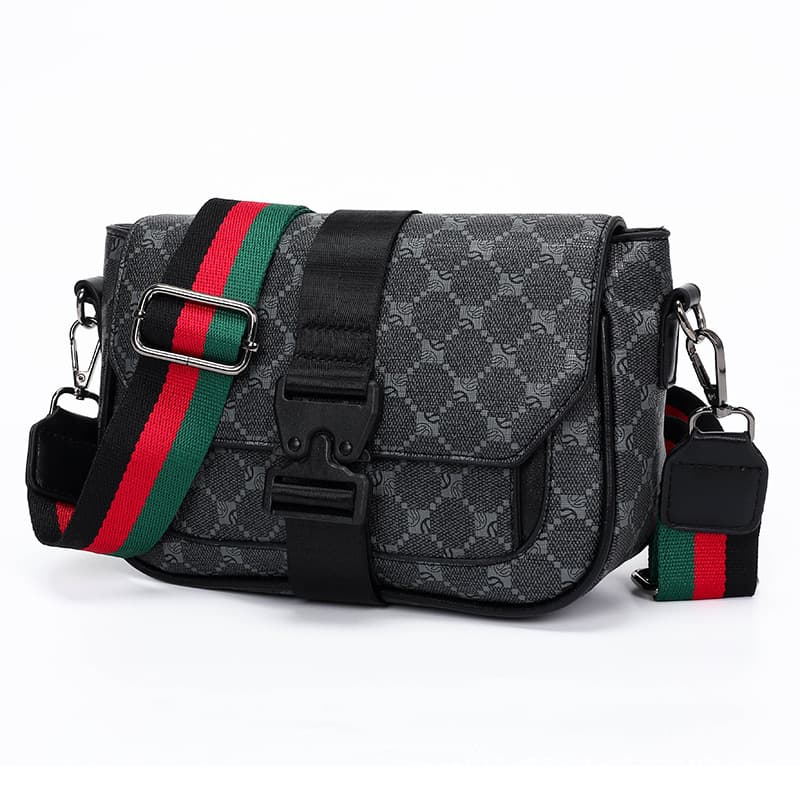 Cross-border New Men's Crossbody Bag PU Men's Shoulder Bag Fashion Coin Purse Phone Bag Envelope Bag Business Commute