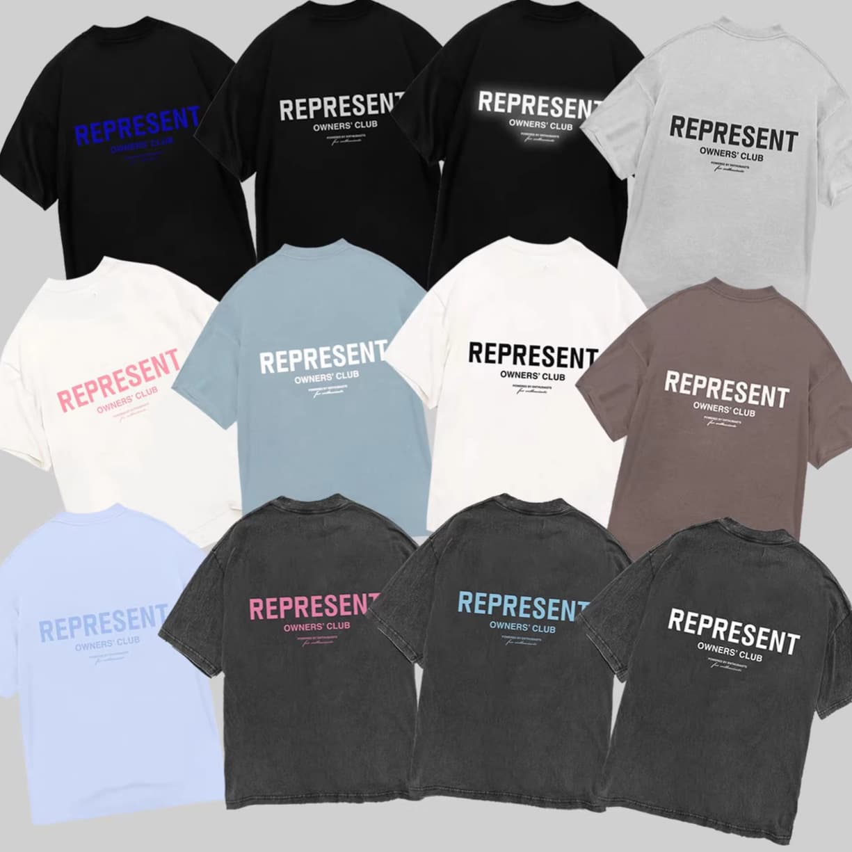 Cross-border REPRESENT ICON American Skull Distressed Doberman Print High Street Shark Short Sleeve Unisex Wholesale