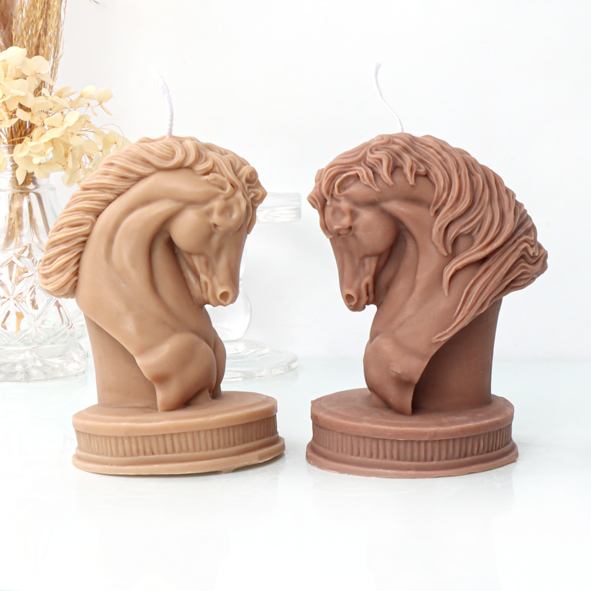 Wholesale Candle Aromatherapy Candle Statue Half Horse Head Shape Stallion Furniture Decoration Aromatherapy Mold Horse Head Candle