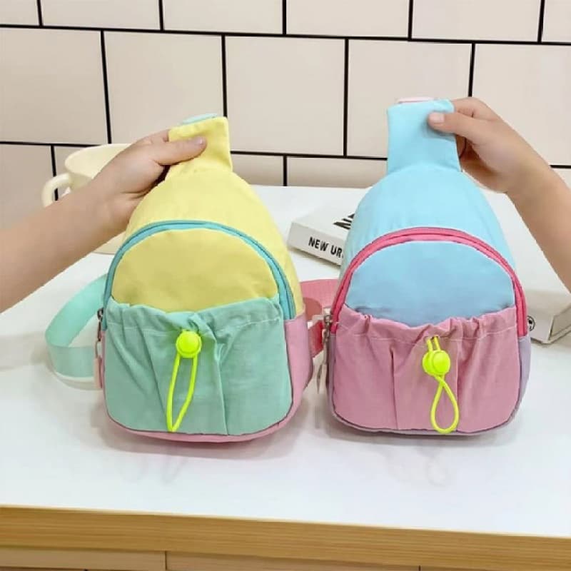 2025 New Style Kindergarten Kids Chest Bag, Trendy Boys' and Girls' Crossbody Bag for Outdoor Wear