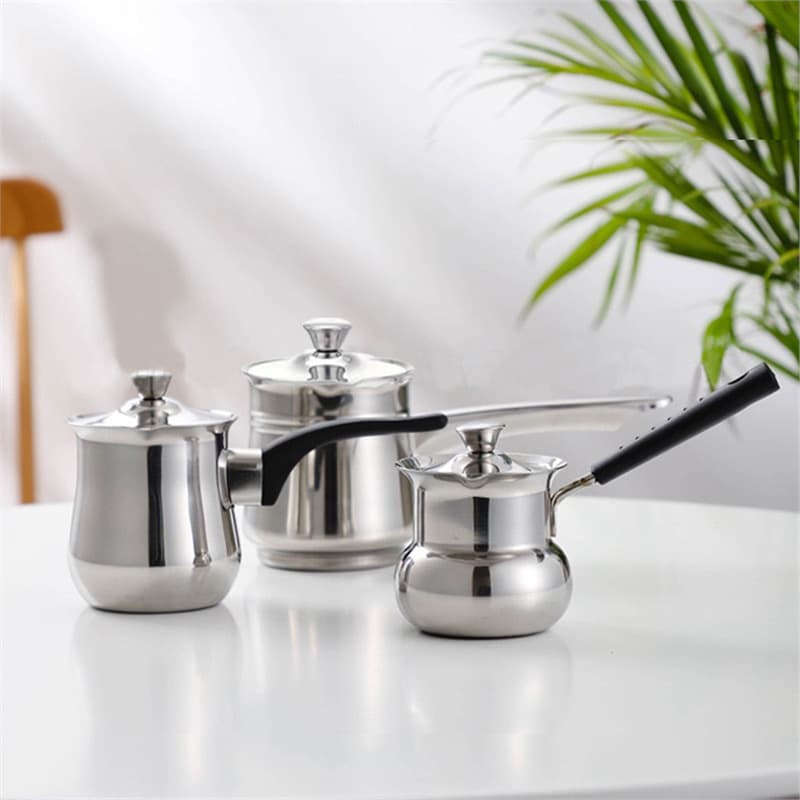 Stainless Steel Coffee Cup Teapot Coffee Pot Moka Pot Pour Over Coffee Pot Turkish Milk Tea Cup Coffee Utensils