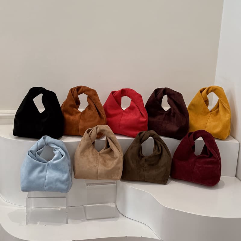 Premium Pleated Cloud Bag for Women 2026 New French Suede Handbag Trendy Tote Barrel Bag