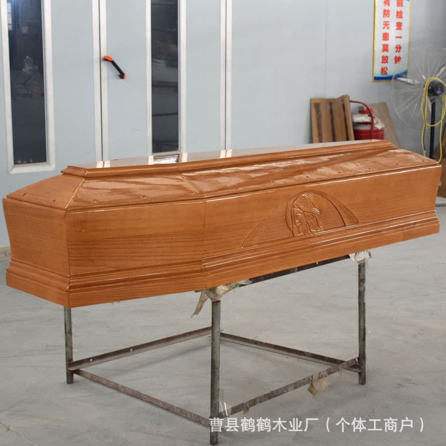 Funeral supplies, solid wood coffins, European-style coffins, paulownia wood coffins, urns, coffins for the deceased, European-style coffins