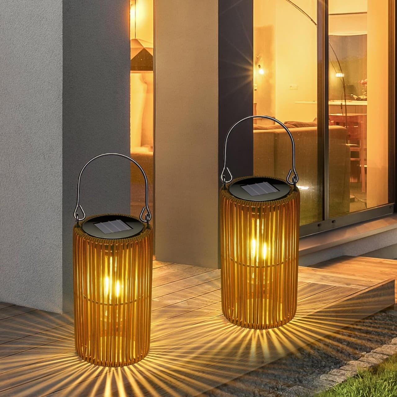 New Solar Courtyard Light Modern Minimalist Terrace Garden Balcony Lawn Floor Portable Outdoor Atmosphere Lamp