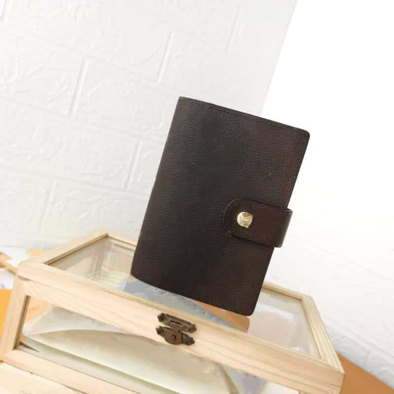 Agenda Genuine Leather Loose-Leaf Notepad Cover Classic Genuine Leather Ladies Clutch Bag for Presbyopia Small Cross-Border Supply