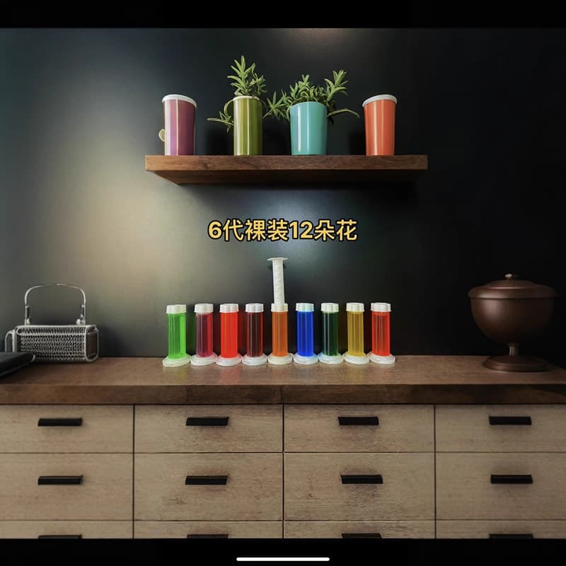 6 Generations 12 Toilet Flowers Bathroom Toilet Fragrance Deodorizing Gel to Remove Odor