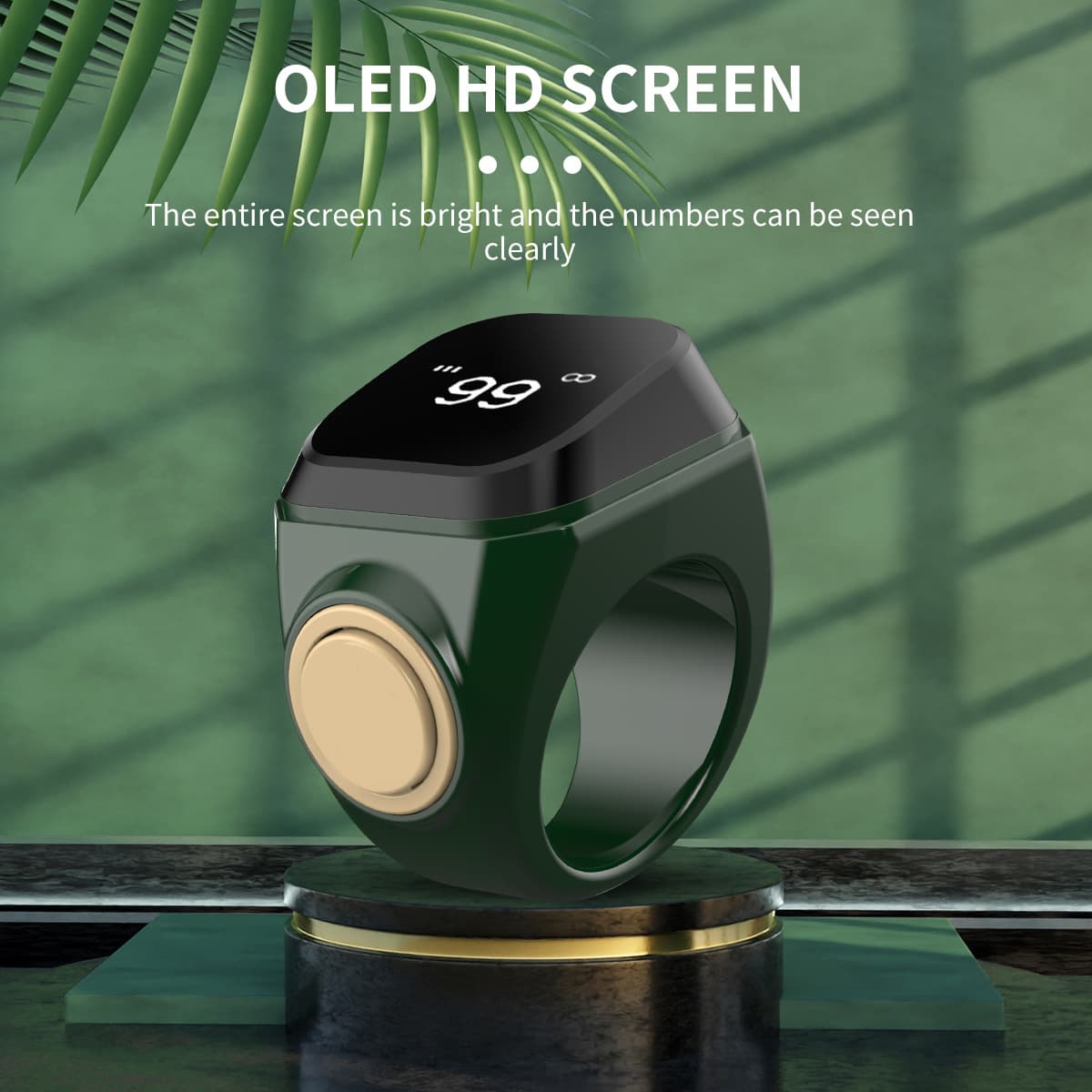 Southeast Asia's hottest new product: D01 smart ring with time reminder and counting buttons via app.