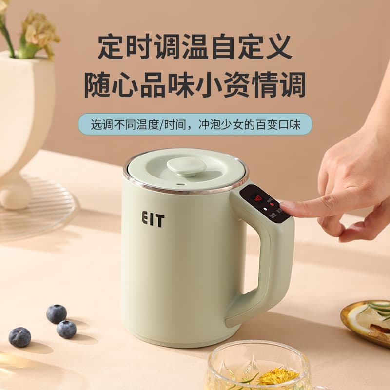 Small Portable Travel Electric Heating Cup, Mini Health Pot Gift, Insulated Kettle