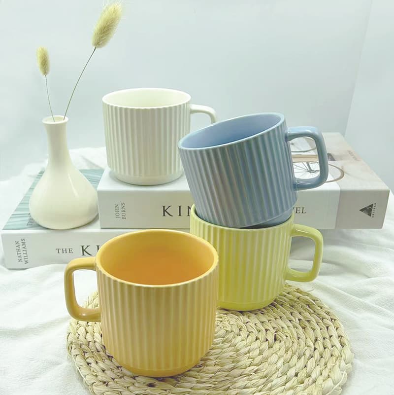 Nordic style mug household ceramic cup large capacity water cup high-value coffee cup souvenir ceramic cup wholesale