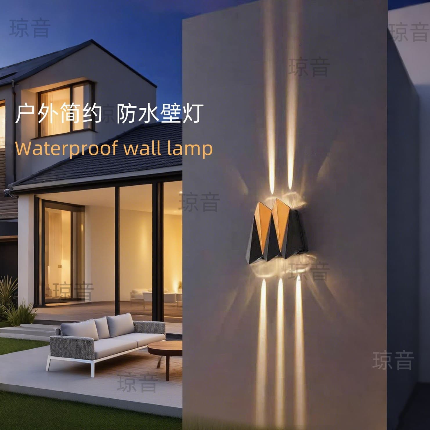 Creative Airplane Outdoor Wall Light Balcony Lamp Terrace Courtyard Wall Sconce Exterior Wall Lamp Wall Washer Hotel Garden Spotlight