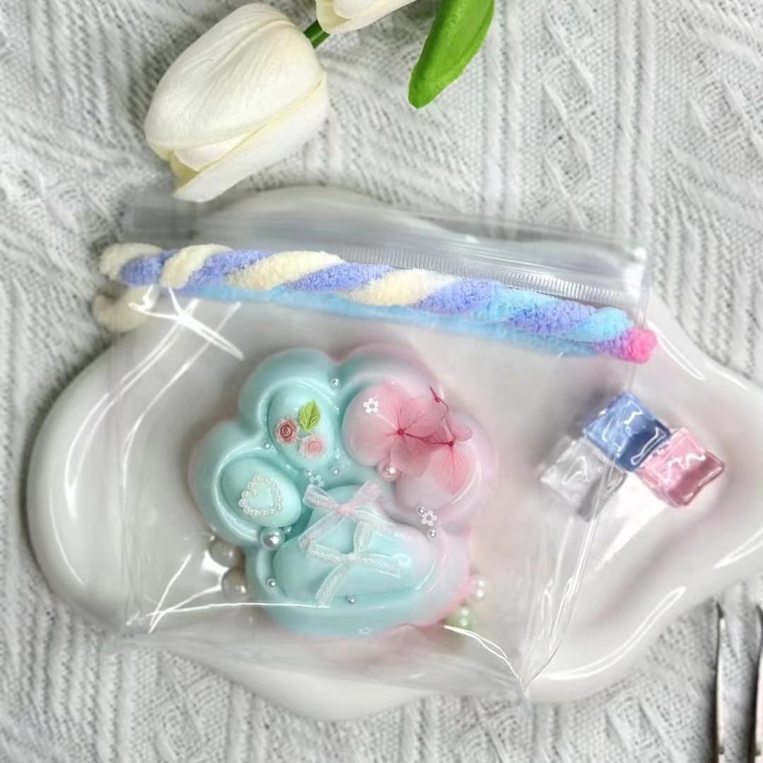 Blogger Same Style DIY Food-Grade Ultra-Soft Squishy Silicone AB Glue Handmade Squishy Silicone Stress Relief Toy