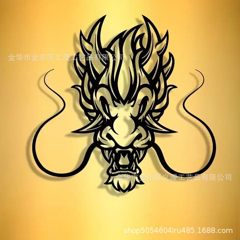 Cross-border Elegant Minimalist Artistic Faucet Metal Wall Decor, Modern Laser-Cut Iron Sign Hanging Decoration