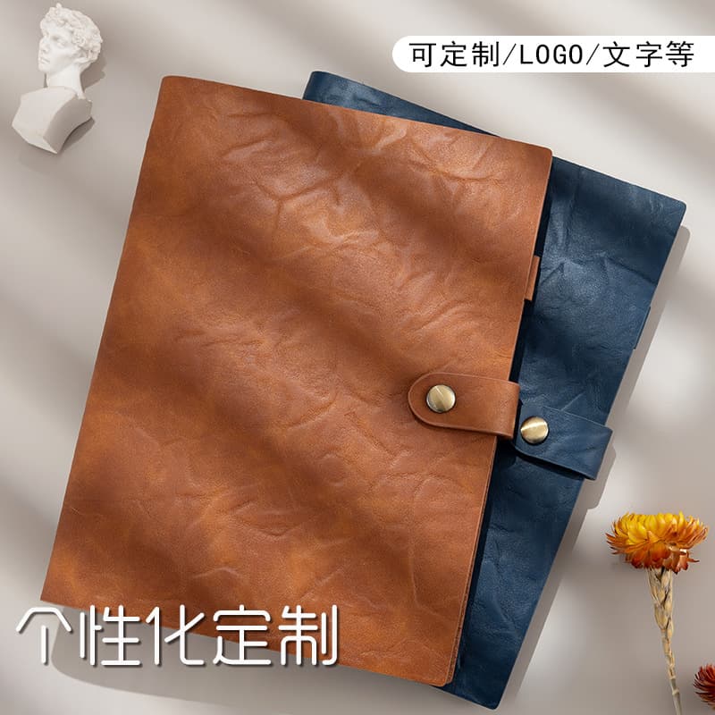A5 Loose-Leaf Notebook Wholesale Office Cultural Business Notebook with Buckle Travel Diary Soft Cover Notebook Can Be Printed with Logo