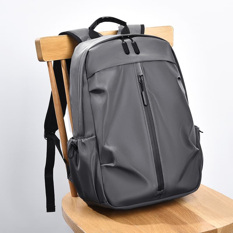 New backpack for men's business casual laptop bag with USB charging, student foreign trade backpack with printing
