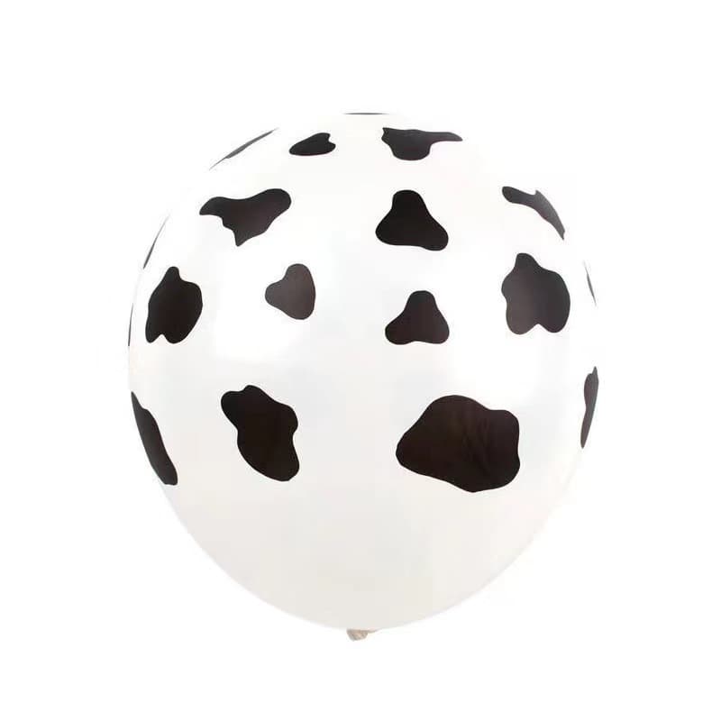 12-Inch Animal Print Balloons Cartoon Jungle Dog Paw Leopard Cow Print Party Decoration Balloons