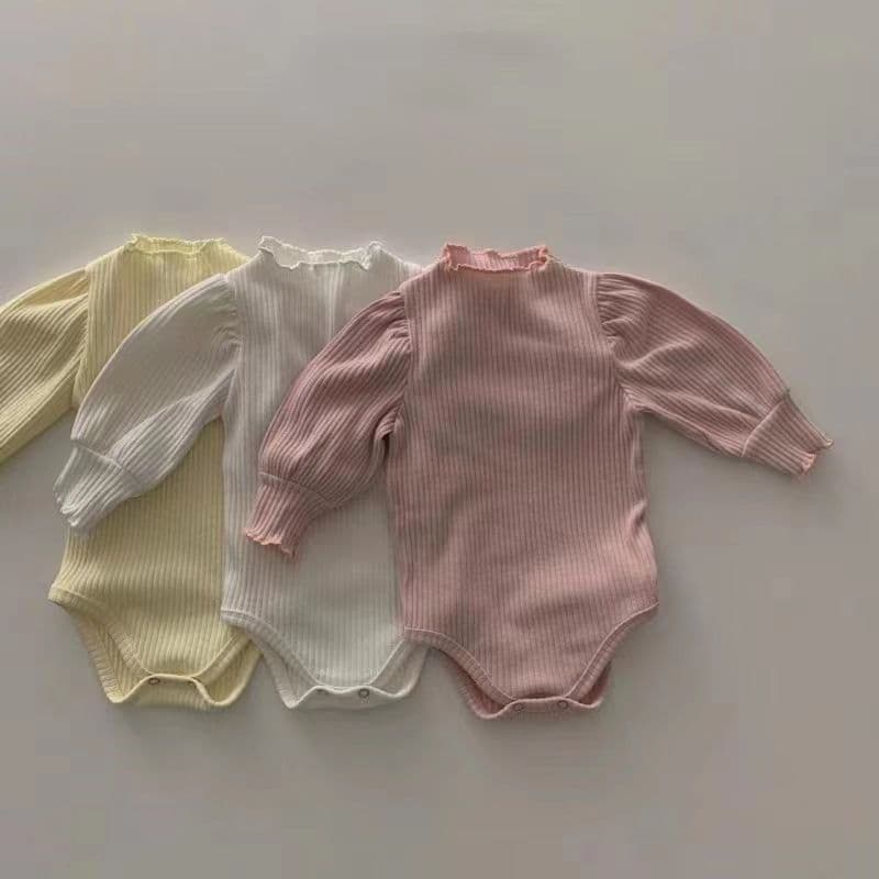 Korean style baby puff-sleeved princess crawl suit baby bottoming bag fart haori fungus super cute baby clothes internet celebrity cotton