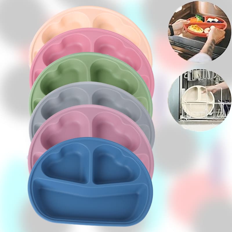 Cross-border Food-Grade Silicone Children's Feeding Set, Including Bib, Spoon, Fork, Bowl, Baby Complementary Food Supplies