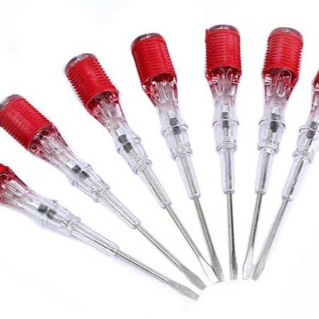 Cross & Slotted Screwdriver with electrical tester