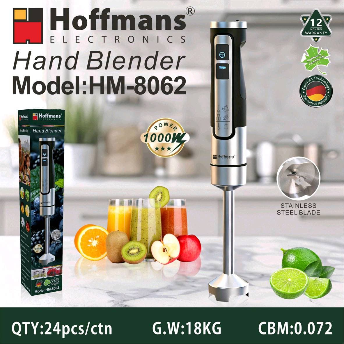 Hoffmans 8062 5 in 1 Hand Blender 24Pcs/Ctn 0.072Cbm