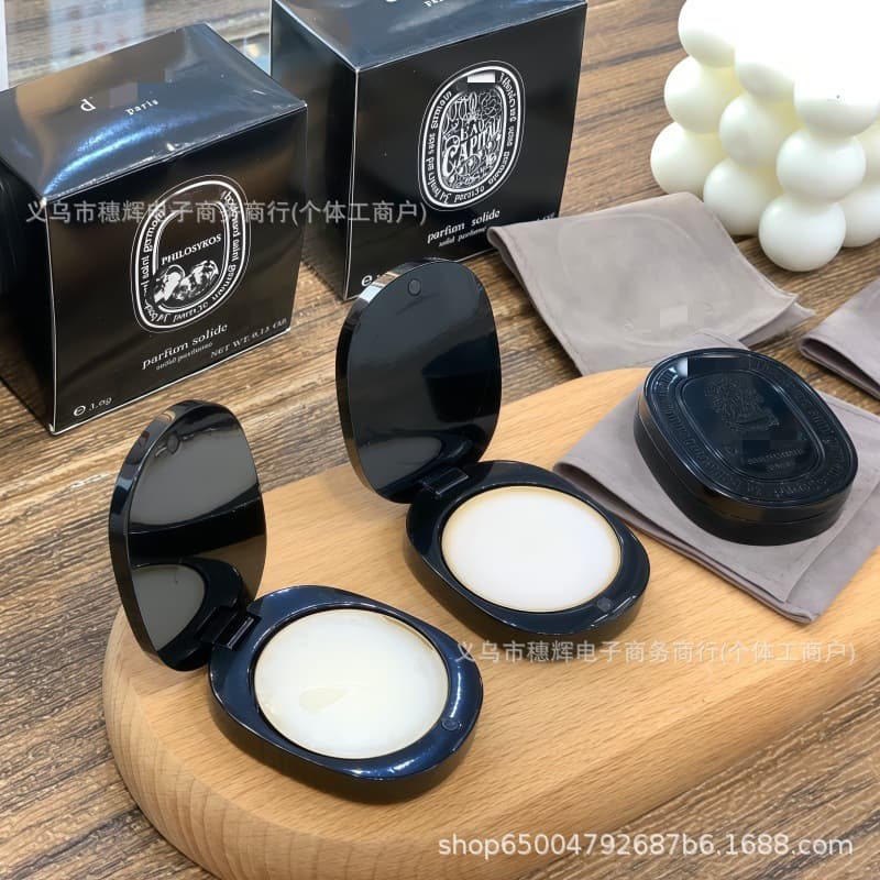 Cross-Border Exclusive D Brand Souvenir Solid Perfume 3g Portable Travel Perfume Gift Box & Bag Packaging Holiday Gift