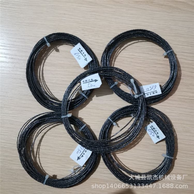 Aluminum Silicate Cutting Saw Wire Homogeneous Board Wire Knife Cutting Line Black Double-Peak Saw Blade Contour Cutting Machine Steel Wire Knife