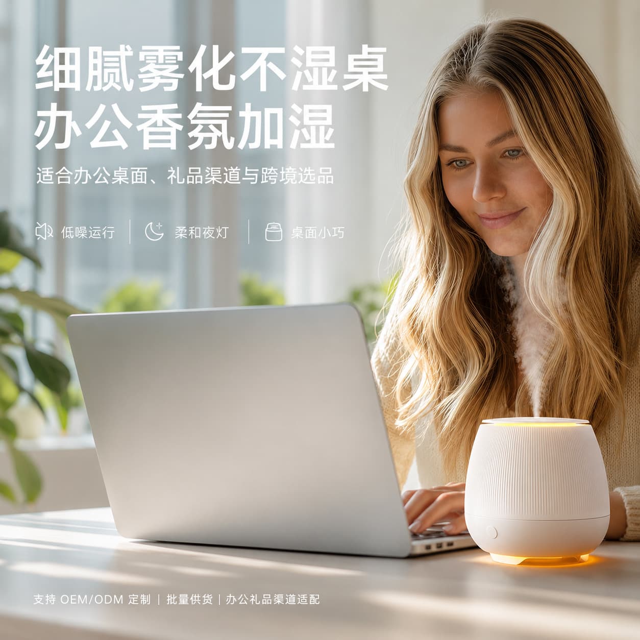 Cross-border 150ml Mini Aromatherapy Humidifier Silent Air Diffuser for Bedroom Office Wholesale Stock