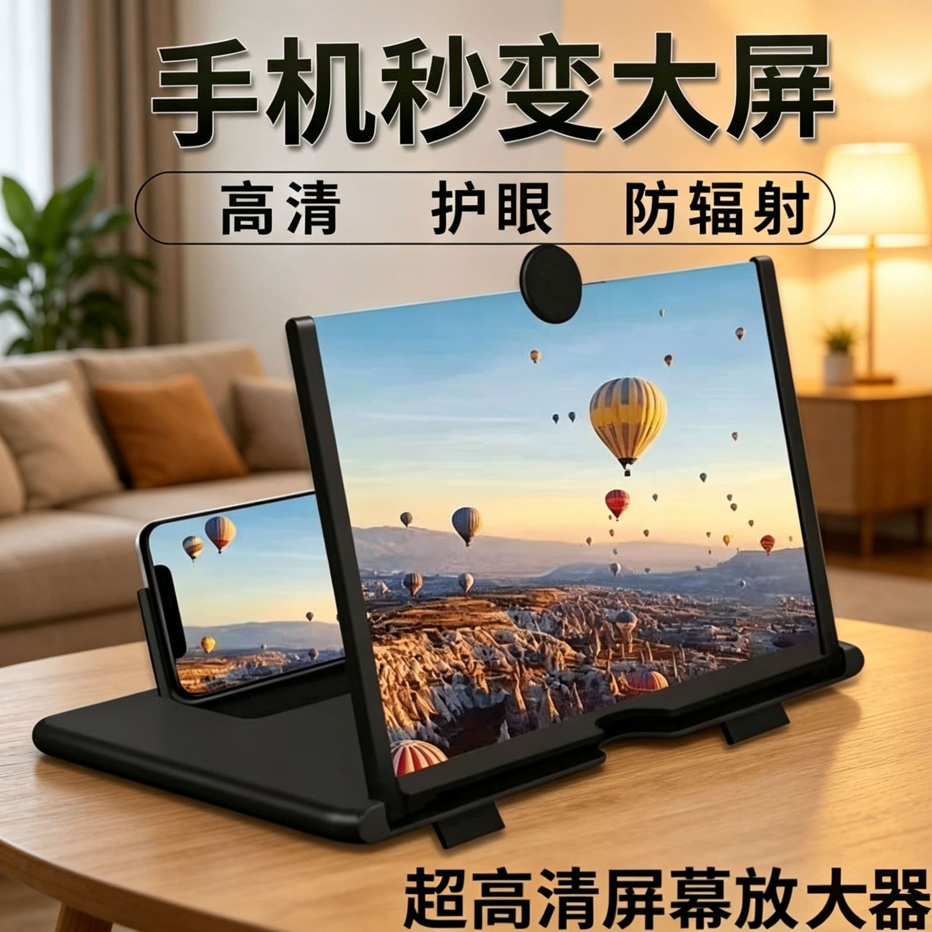 4K Ultra HD Phone Screen Magnifier, Eye Protection, 10/12/14 Inch Magnifier Wholesale, Support Custom Labeling