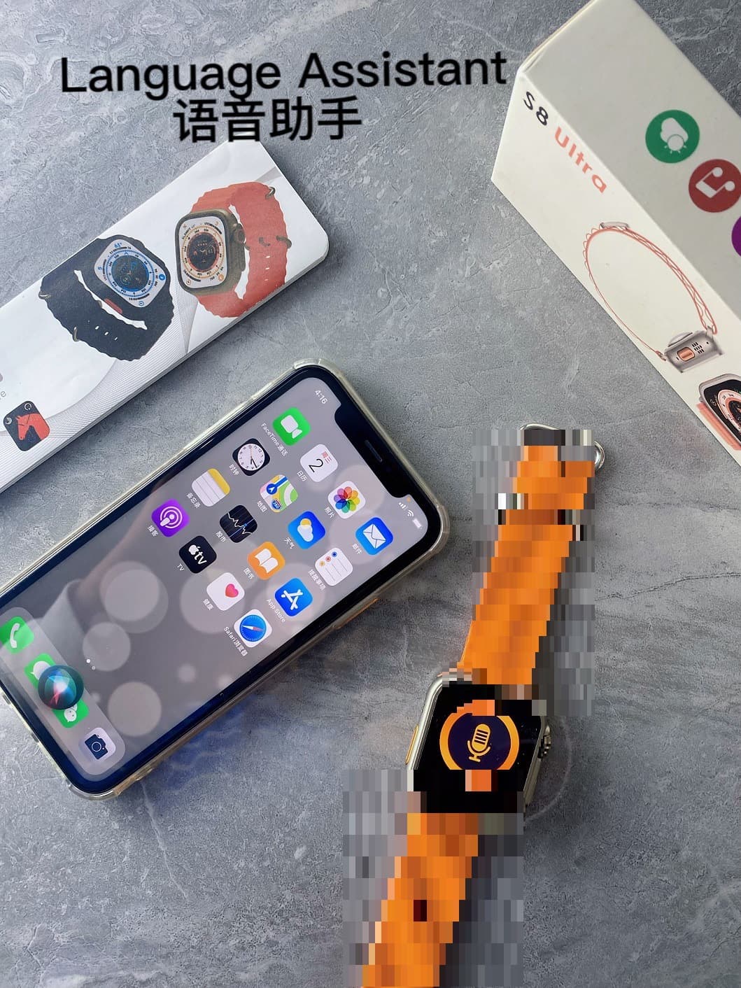 S8 ULTRA Smart Watch Wireless Charging Bluetooth Call