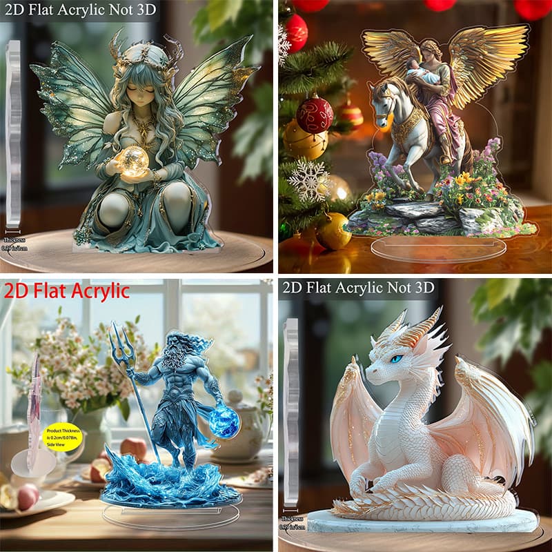 Cross-border popular bohemian style elf flat acrylic bedroom study office desk decoration decoration