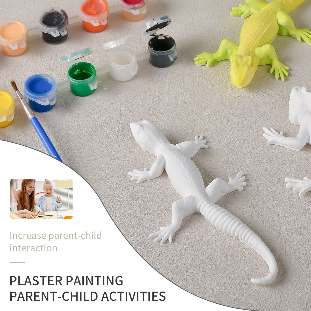 Lizard Epoxy Silicone Mold Handmade Animal Coloring Plaster Simulation Lizard Grinding Tool Cross-Border New Product