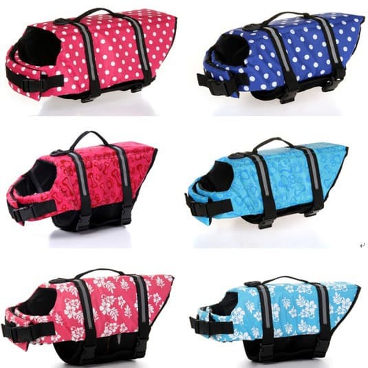 Dog Clothes - Floral Printed T-shirt Polka Dot Skirt