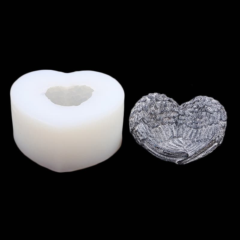 DIY Office Decoration Car DIY Aromatherapy Stone Resin Mold Angel Wings Storage Box Silicone Mold