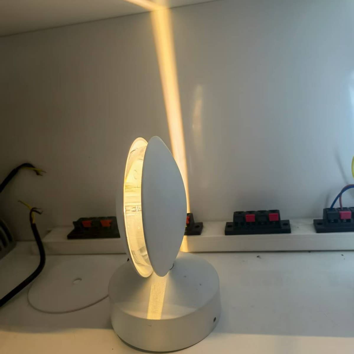 Ready Stock Direct Supply White Semi-Circular LED Windowsill Light Housing Outdoor Round Windowsill Light Housing Kit