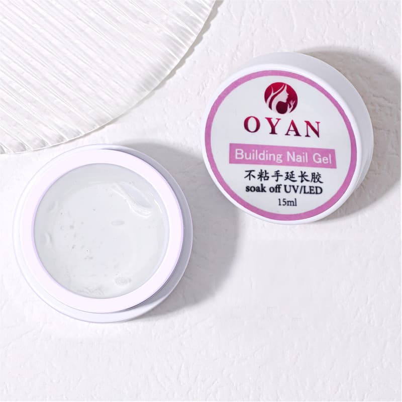 Cross-border manicure non-stick extension glue paper-free tray rapid shaping extension solid carved non-stick extension glue