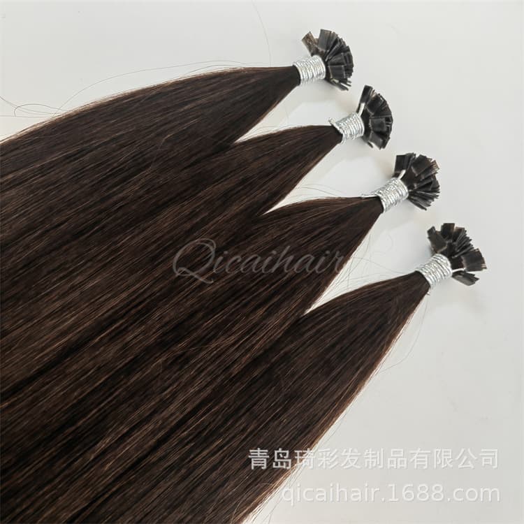Flat hair extensions made from real human hair, wholesale from the manufacturer.