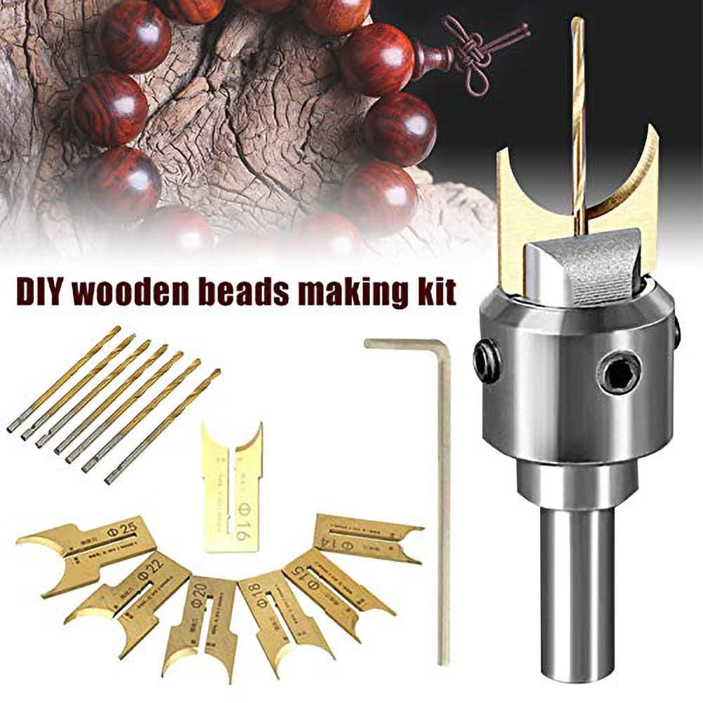Alloy Buddha Beads Knife Head Round Beads Knife Wooden Bracelet Buddha Head Production Hardwood