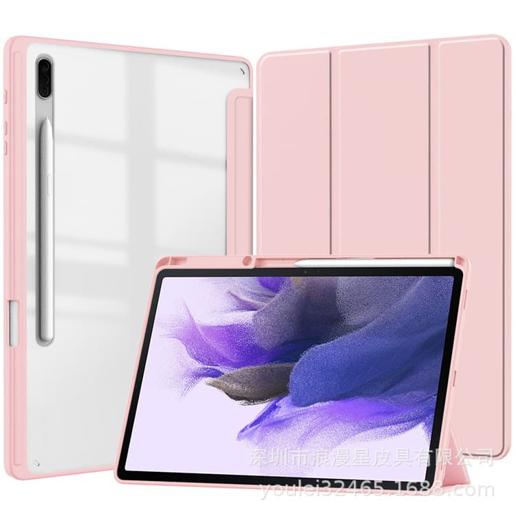 Compatible with Samsung Galaxy Tab S11 Protective Case S11 Ultra Shockproof Case S10 Lite Acrylic High-Transparency Leather Cover