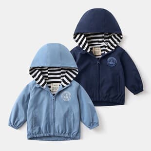 Children's Jacket 2026 New Boys Lightweight Jacket Spring Autumn Top Boys Toddler Kids Hooded Coat Trendy
