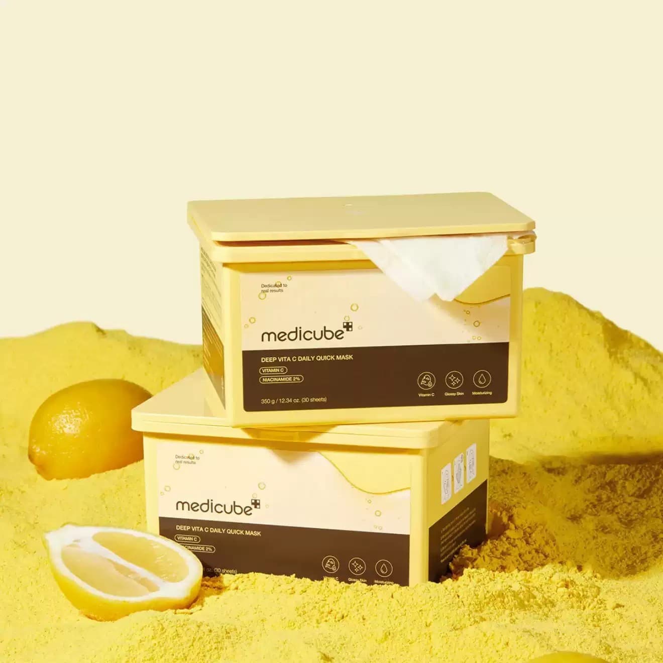 Korea Medicube Vitamin C Mask 30 Sheets Improve Brighten Fade Yellow Skin