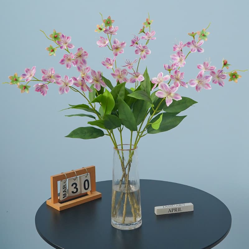 Simulated Hanging Jasmine with Natural Droop, Artificial Flowers for Cross-Border Wedding Decoration, Silk Flowers