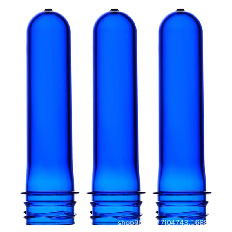 Multi-specification gram weight customizable color preforms, 30/25 water-deep blue PET preforms
