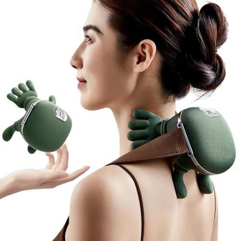 WOW Simulation Human Hand Master Shoulder and Neck Massager Kneading Neck Shoulder Wireless Portable Relaxation Heat Therapy Massager