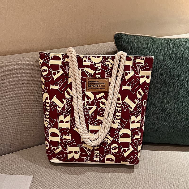 Factory Wholesale Fashion Commuter Canvas Bag 2025 New Large Capacity Versatile Handbag Shoulder Tote Bag Trendy