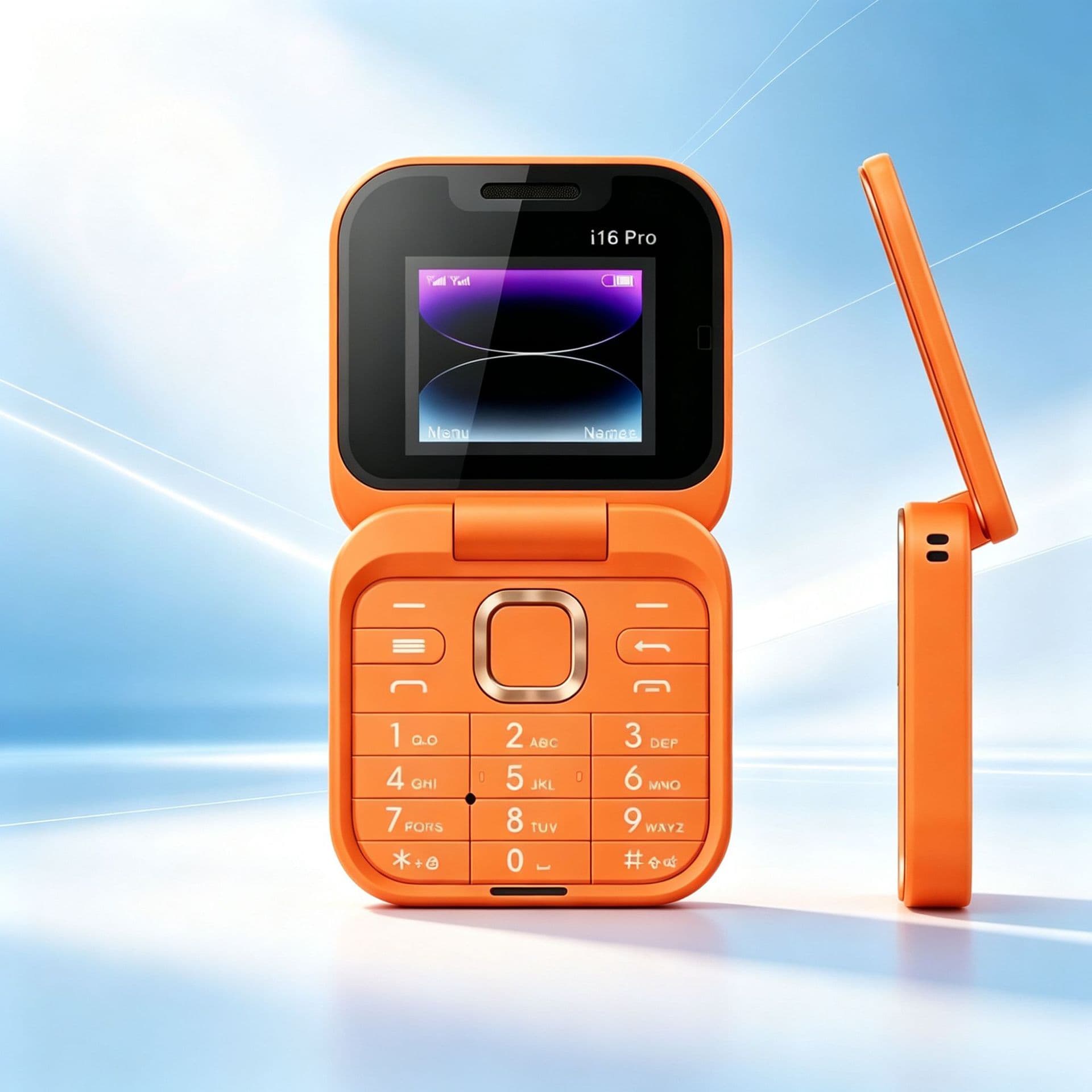 Cross-border foreign trade i16 pro dual card dual standby non-smart phone flip phone button elderly phone 2G mobile phone