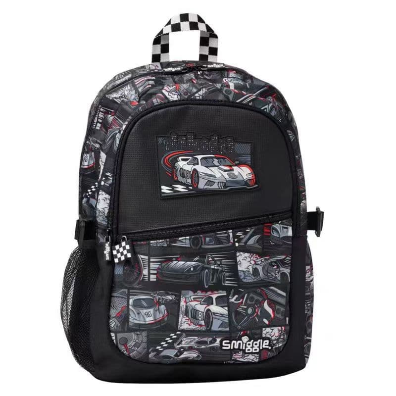 Australian Smiggle school bag 1-6 students backpack sports car large decompression backpack multi-functional leisure bag for men