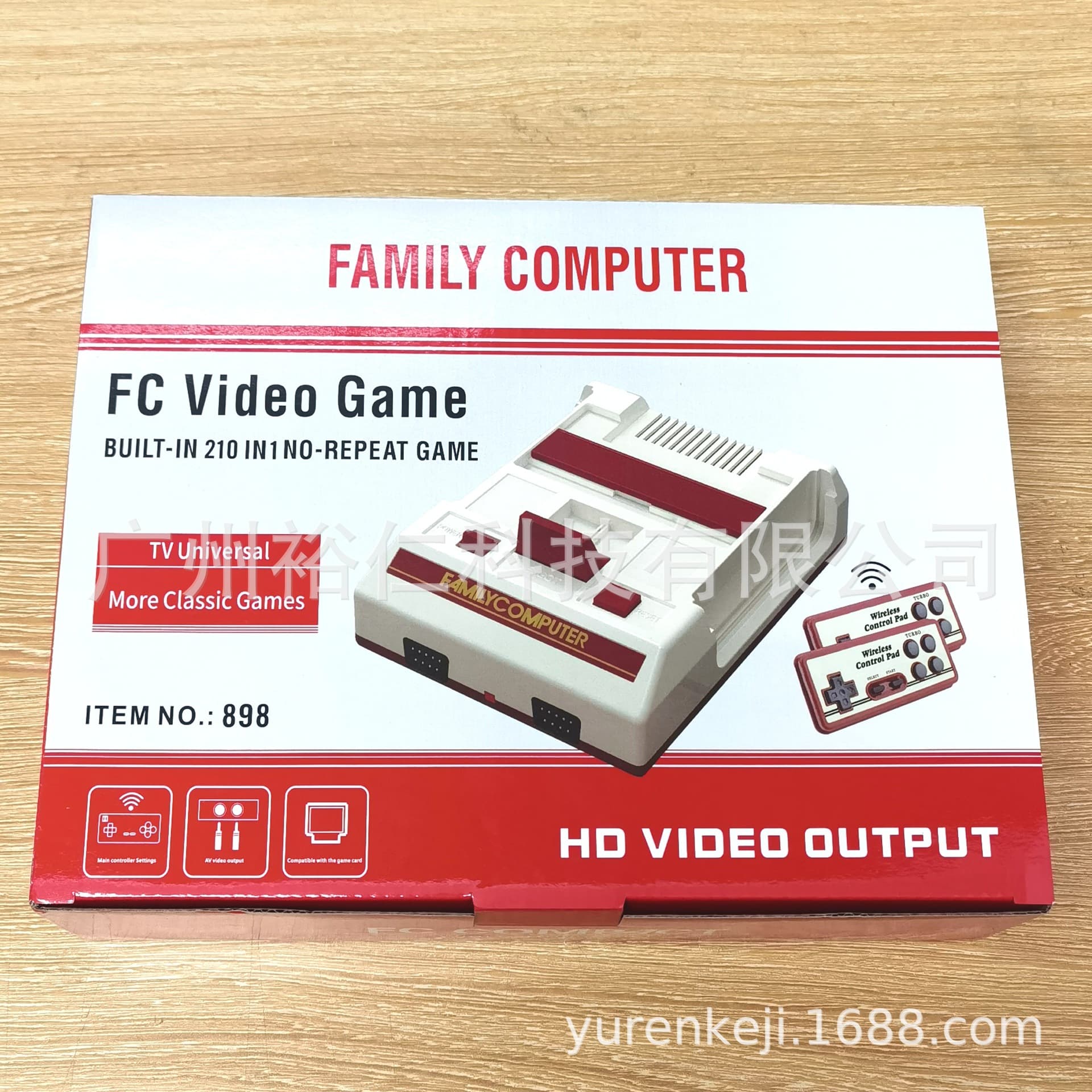 Retro NES Wireless Controller HD HDMI Interface 8-Bit Game Console 8bit TV Two-Player Game Console
