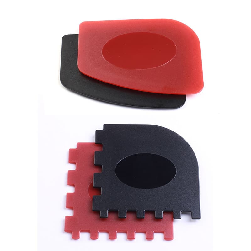 In Stock PC Scraper 2-Piece Set Cast Iron Pot Cleaning Scraper Kitchen Tool Serrated Scraper Board Wholesale